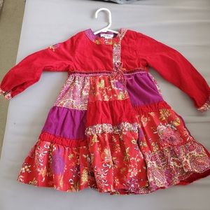 KENZO Kids Dress Red Corduroy Size 4 (104)